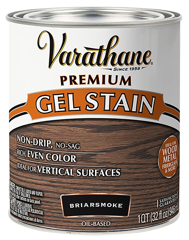 VARATHANE Varathane 358173 Gel Stain, Briar Smoke, Liquid, 1 qt PAINT VARATHANE