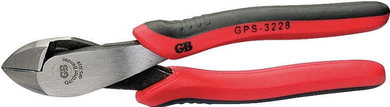 GB Gardner Bender GPS-3228 Diagonal Cutting Plier, 8 in OAL, 1-3/8 in Jaw Opening, Red Handle, Comfort-Grip Handle, 3/4 in L Jaw ELECTRICAL GB