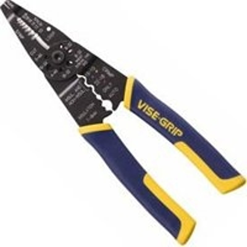 IRWIN Irwin 2078309 Wire Stripper, 22 to 10 AWG Wire, 10 to 22 AWG Cutting Capacity, 8-1/2 in OAL, ProTouch Grip Handle ELECTRICAL IRWIN