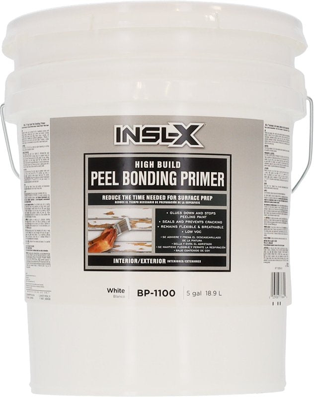 INSL-X Insl-X High Build BP-1100-099-05 Peel Bonding Primer, Flat, White, 5 gal