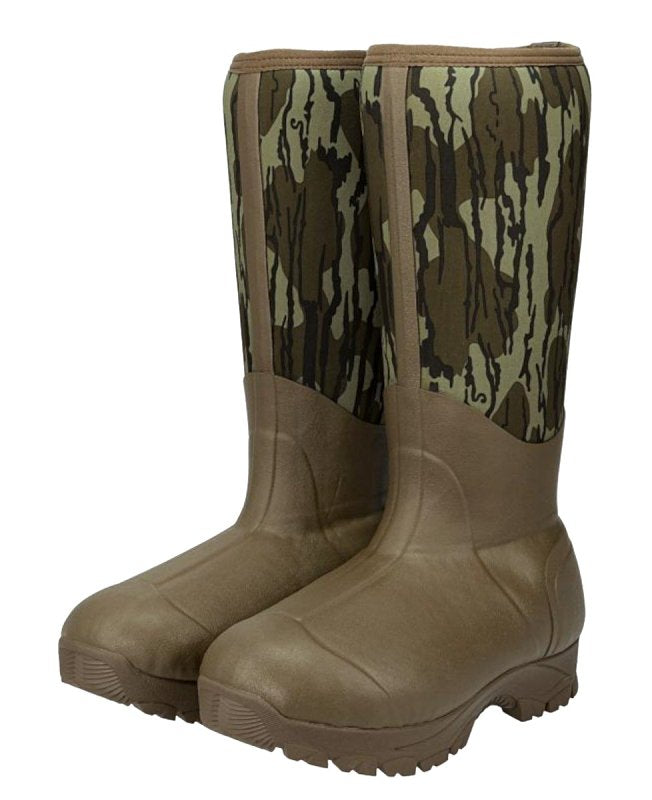 MUDDY Muddy MTX Series MTX-17IN16-MOB-11D Boots, 11, D W, Mossy Oak Bottomland, Neoprene Upper, Insulated