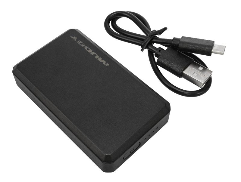 MUDDY Muddy Nucleus Series HT-BATT-3.7V-2PK Rechargeable Power Bank, ABS, Black
