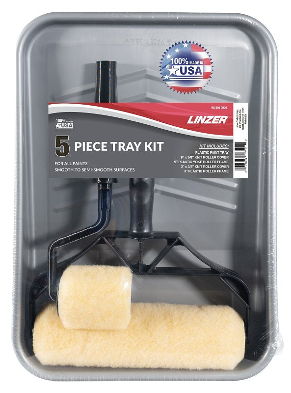LINZER Linzer RS 505 Paint Tray Kit, Smooth Surface, Plastic, 5-Piece
