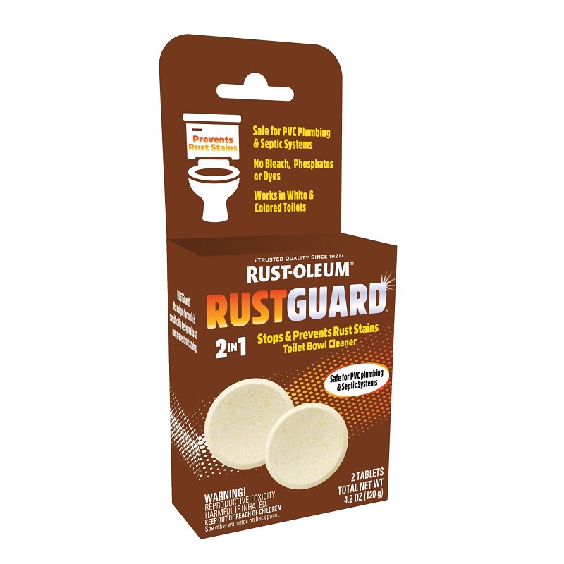 WHINK Rust-Oleum Whink RUSTGuard Series 390879 Bowl Cleaner, 4 oz Box, Tablet, White