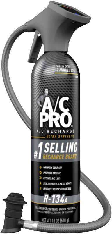 ARMORED AUTOGROUP A/C Pro AC002KA18A-1US A/C Recharge Refrigerant Kit, Ultra Synthetic, For: Car A/C
