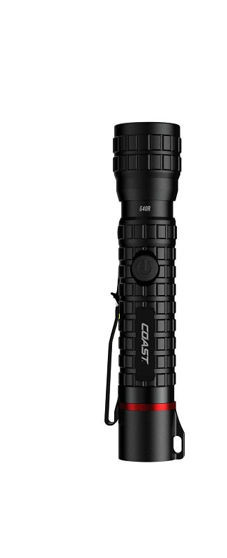 COAST Coast G40R Rechargeable Flashlight, Zithion Battery, 1000 Lumens, 210, 110, 155, 48 m Beam Distance, 8.5 hr Run Time
