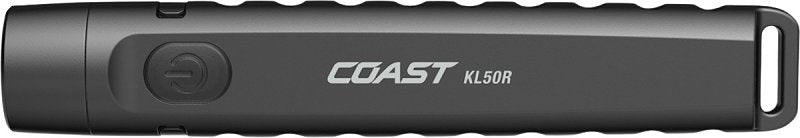 COAST Coast KL50R Flashlight, Zithion Battery, 200 Lumens (High), 55 Lumens (Low), 400 Lumens (Turbo), Fixed, Flood Beam