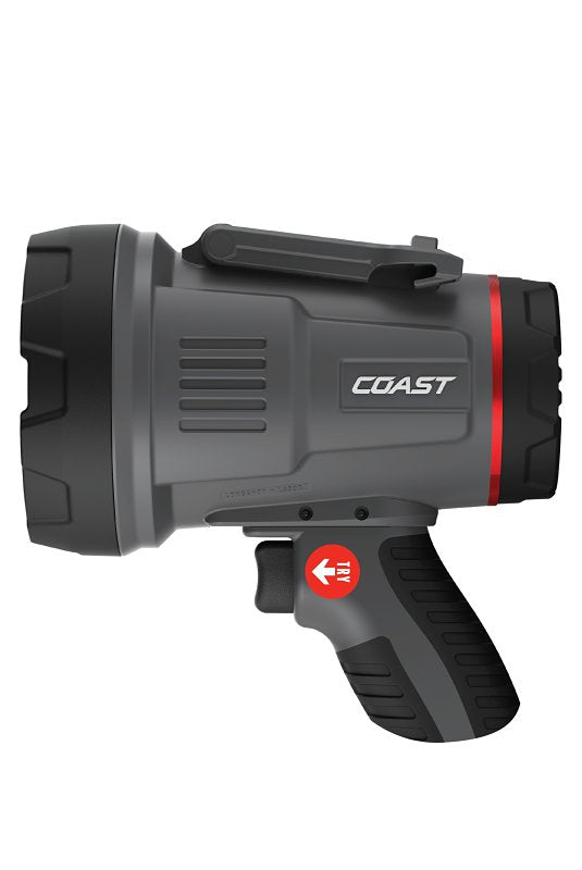 COAST Coast LS50R Spotlight, 2-Lamp, LED Lamp, 5000 Lumens, Polymer Fixture, Black Fixture