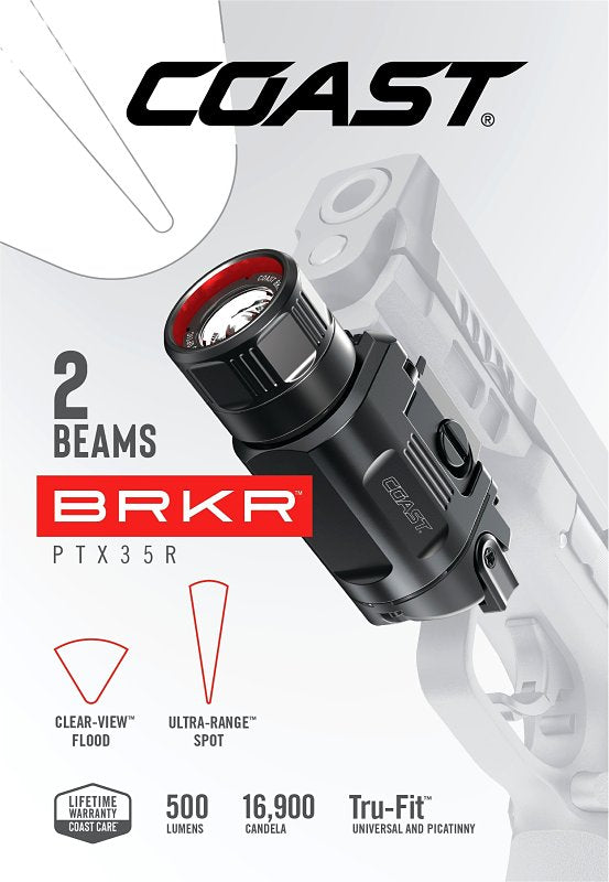 COAST Coast PTX35R Pistol Light, Snap Focus