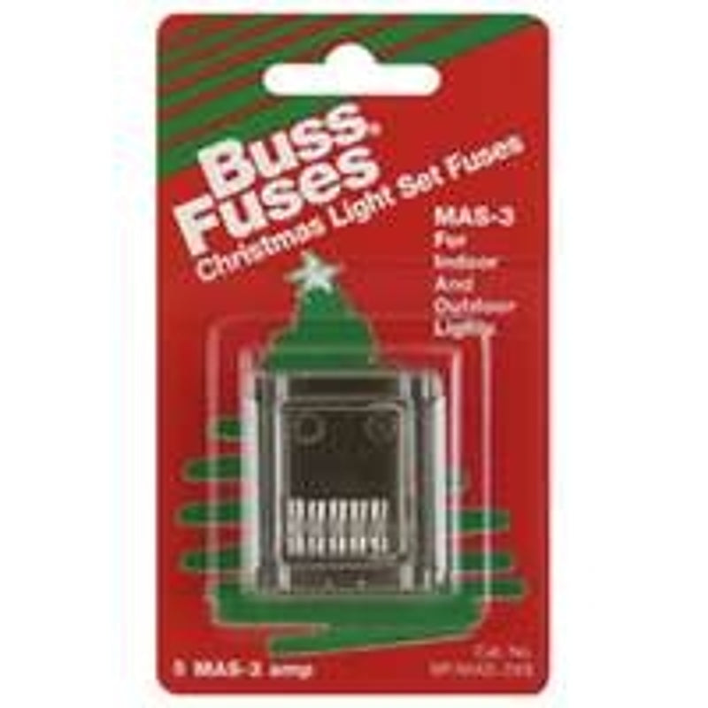 BUSSMANN Bussmann BP/MAS-3X5 Fast Acting Fuse, 3 A