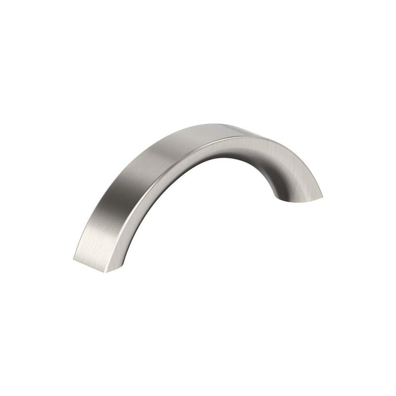 AMEROCK Amerock Parabolic Series BP37345G10 Cabinet Pull, 3-5/8 in L Handle, 1-3/16 in Projection, Zinc, Satin Nickel HARDWARE & FARM SUPPLIES AMEROCK