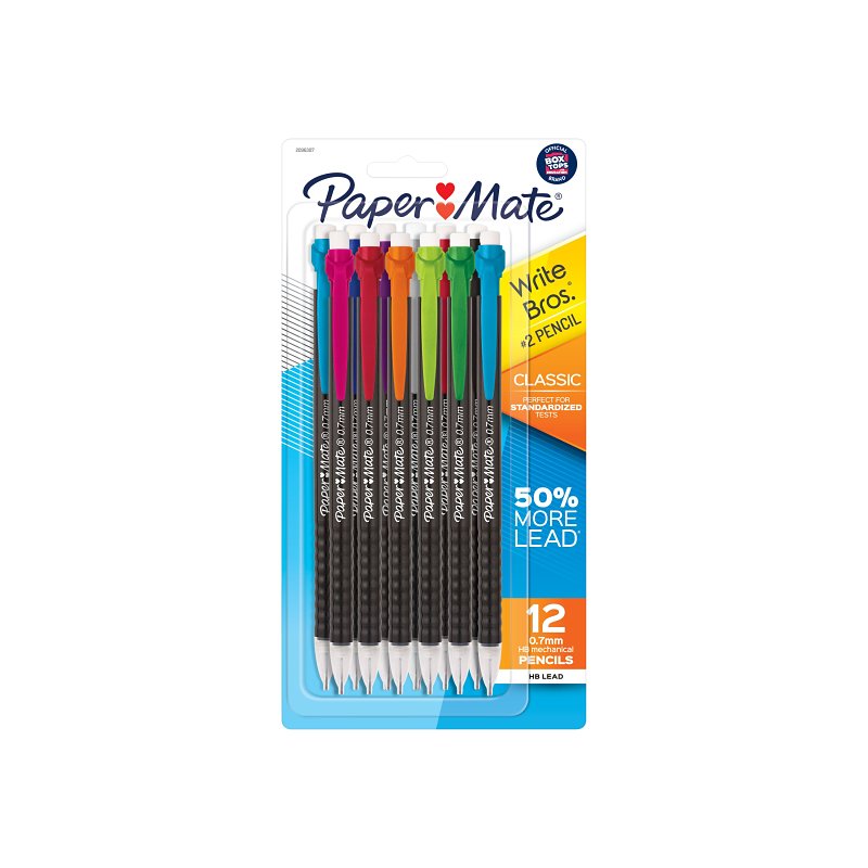 SANFORD Paper Mate Write Bros 2096307 Classic Mechanical Pencil, #2 Lead, HB Lead, Polymer Barrel