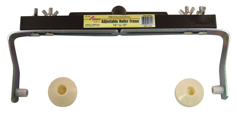 LINZER PRODUCTS Linzer RF218 Adjustable Roller Frame, Threaded Handle, Black Handle