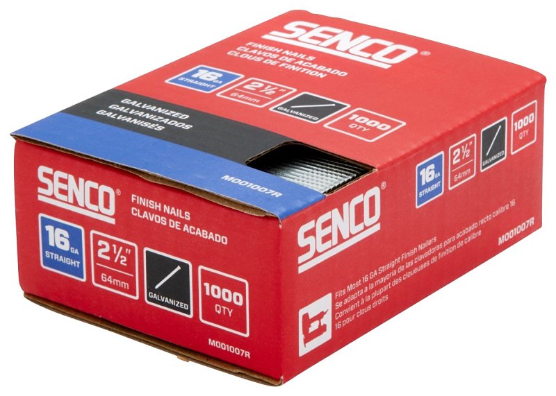 SENCO FINISH NAIL GALV 16GA 2-1/2IN