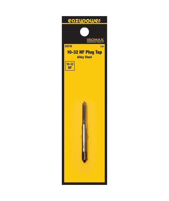 EAZYPOWER Isomax 82516 Screw Tap, #10-32 Thread, NF Thread, Plug Chamfer, Tungsten Steel