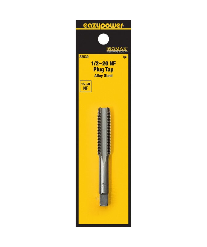 EAZYPOWER Isomax 82530 Plug Tap, 1/2-20 Thread, NF Thread, Tungsten Steel