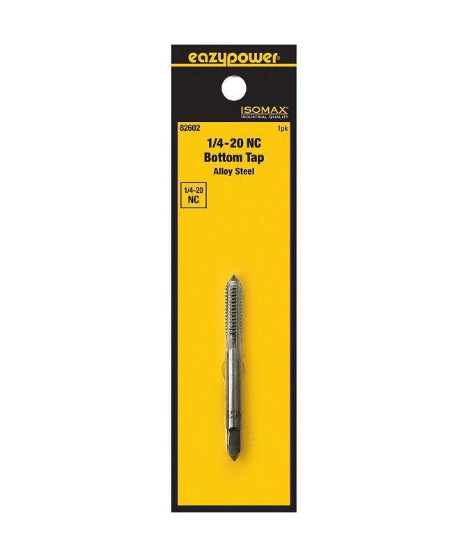 EAZYPOWER Isomax 82602 Straight Flute Tap, 1/4-20 Thread, UNC Thread, Bottom Chamfer