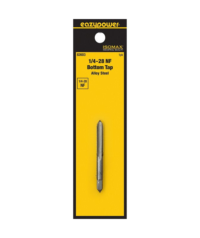 EAZYPOWER Isomax 82603 Straight Flute Tap, 1/4-28 Thread, UNF Thread, Bottom Chamfer