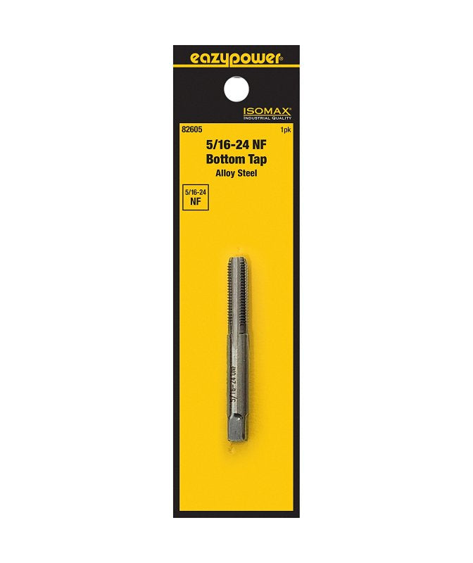 EAZYPOWER Isomax 82605 Straight Flute Tap, 5/16-24 Thread, UNF Thread, Bottom Chamfer