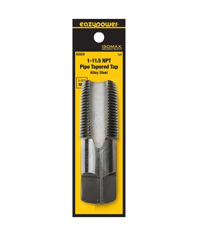 EAZYPOWER Isomax 82620 Pipe Tap, 1-11-1/2 Thread, NPT Thread, Taper Point, Tungsten Steel TOOLS EAZYPOWER