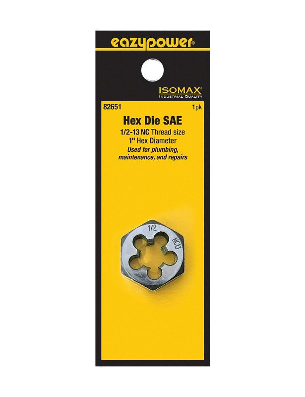 EAZYPOWER Isomax 82651 Fractional Die, 1/2-13 Thread, NC Thread