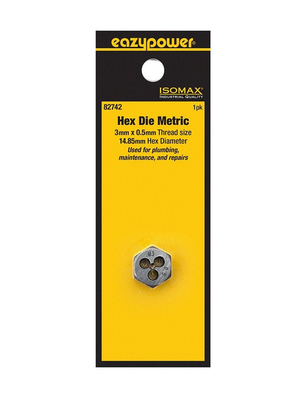 EAZYPOWER Eazypower 82742 Die, M3 x 0.5 Thread, Metric Thread