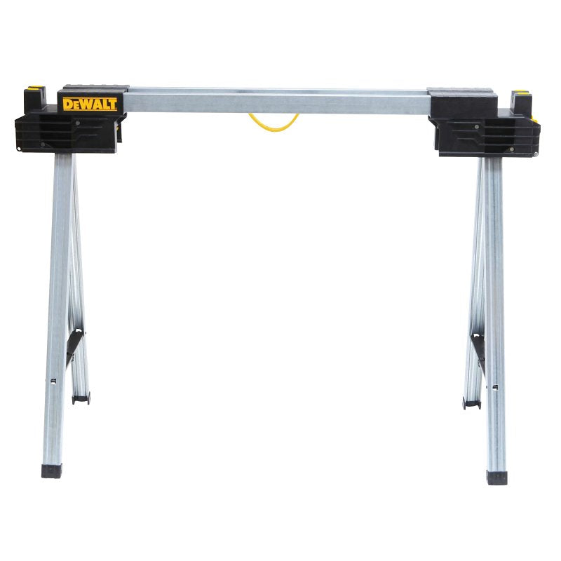 DEWALT DEWALT DWST11155 Folding Sawhorse, 2000 lb, 3 ft 7-31/32 in W, 5.31 in H, 4.72 in D, Metal, Black/Silver