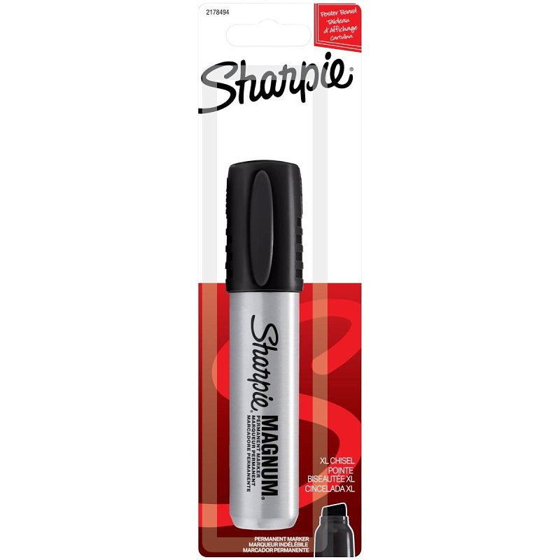 SHARPIE PRMNT MARKER MAG CHISEL TP BLK