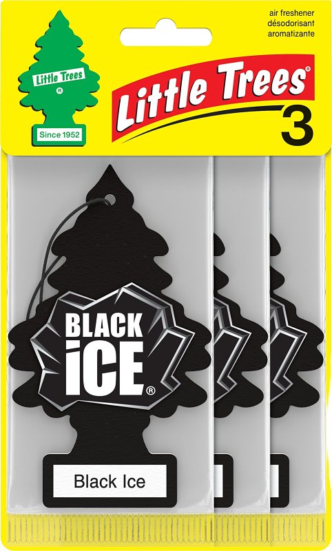 CAR FRESHNER AIR FRSHNR CRD W/STRNG BLK ICE