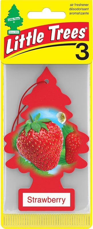 CAR FRESHNER AIR FRSHNR W/STRING STRAWBERRY