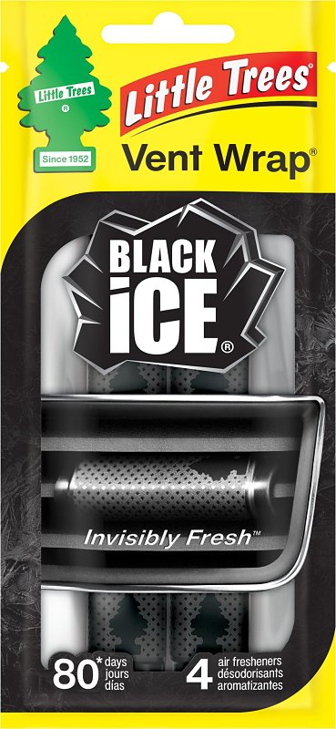 CAR FRESHNER AIR FRSHNR VENT WRAP BLACK ICE
