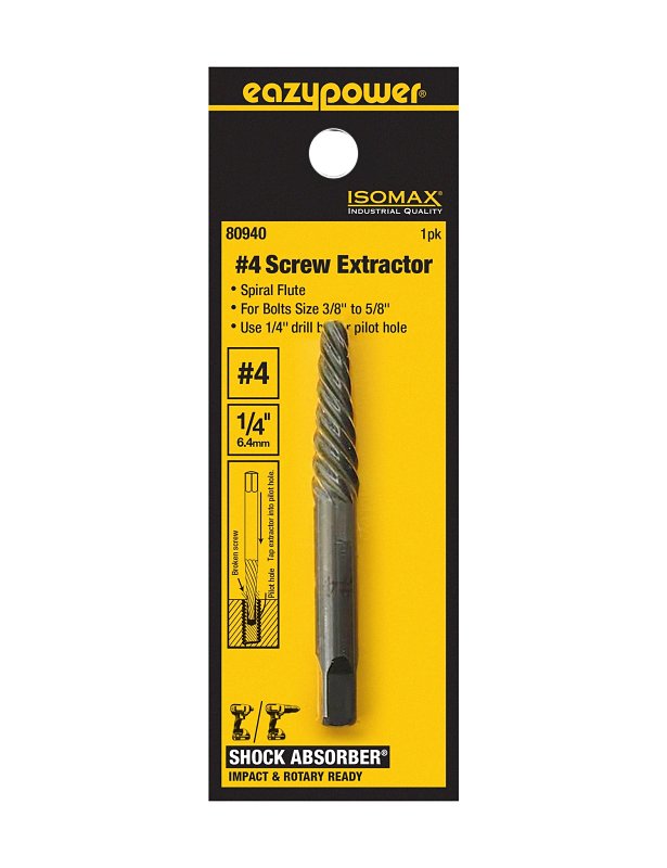 EAZYPOWER 80940 1PK  4 SCREW EXTRACTOR