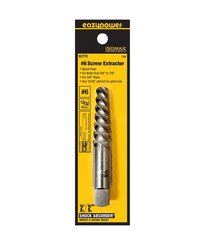 EAZYPOWER 82770 1PK  6 SCREW EXTRACTOR