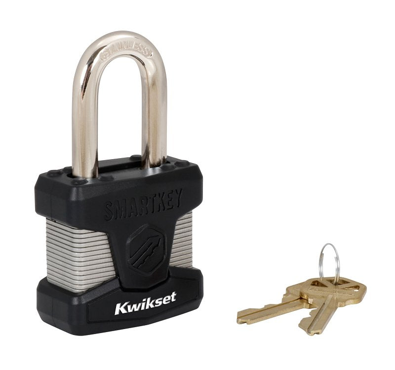 KWIKSET PADLOCK SS SMT 2IN PADLOCK 1KD 1-1/2SH