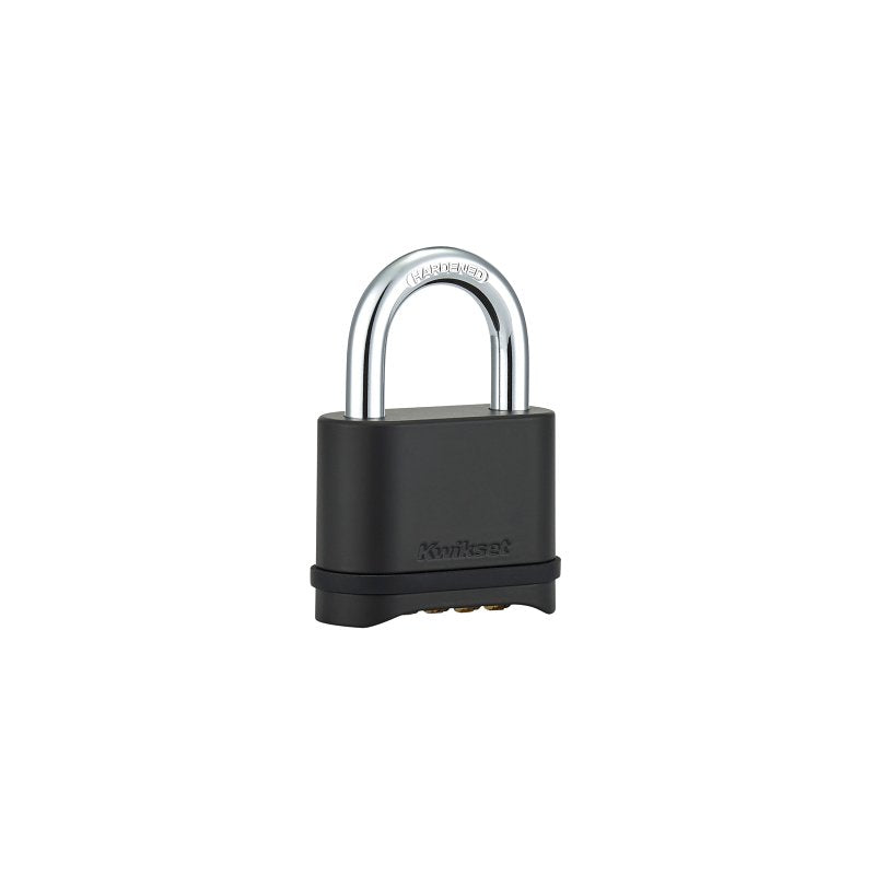KWIKSET PADLOCK ZINC COMB 2 IN PADLOCK BLK