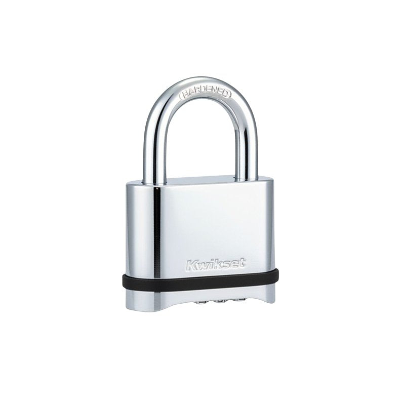 KWIKSET PADLOCK ZINC COMB 2 IN PADLOCK CHR