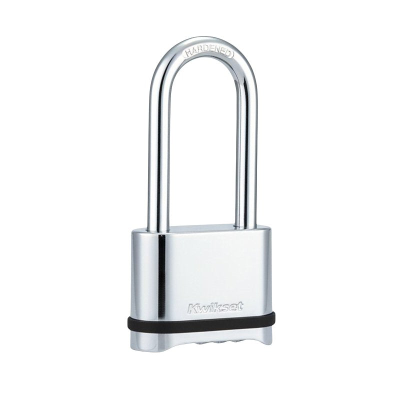 KWIKSET PADLOCK ZINC COMB 2 IN PADLOCK CHR
