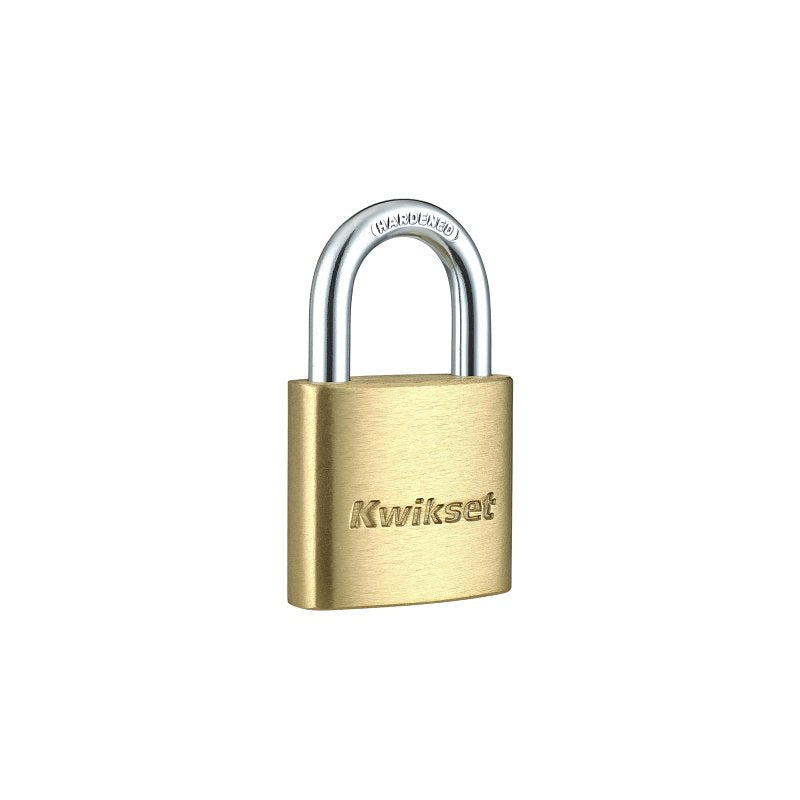 KWIKSET PADLOCK BRASS 1-3/16IN PADLOCK 1KD