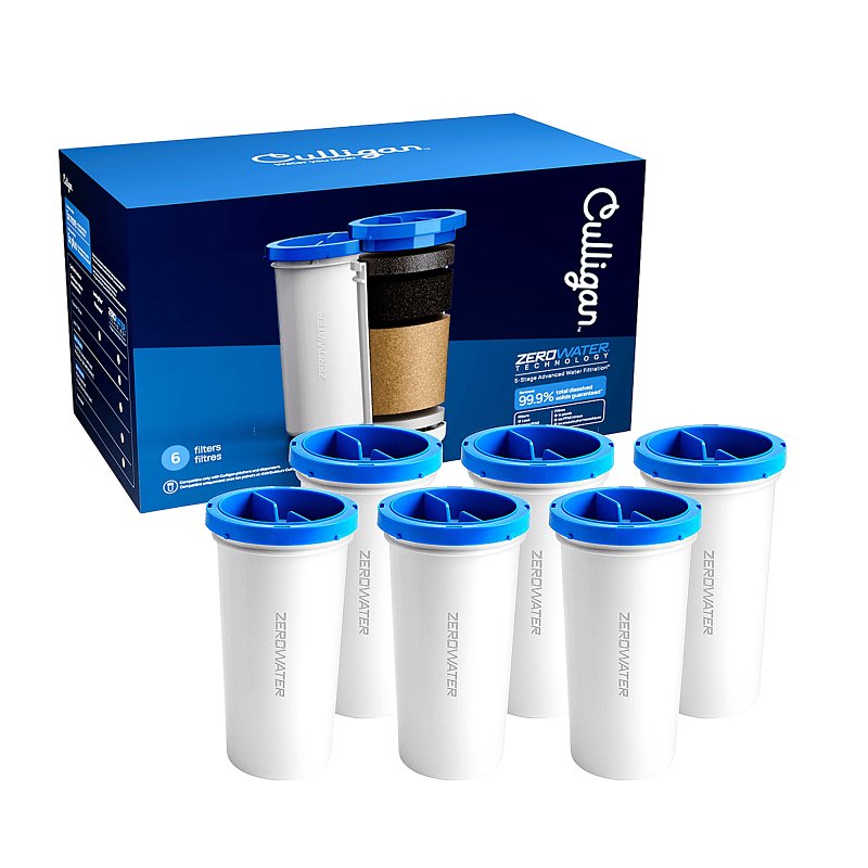 CULLIGAN WATER FILTER PLASTIC 6 PACK