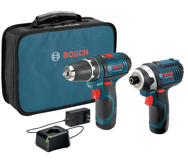BOSCH Bosch CLPK22-120 Combination Tool Kit, Battery Included, 2 Ah, 12 V, Lithium-Ion TOOLS BOSCH