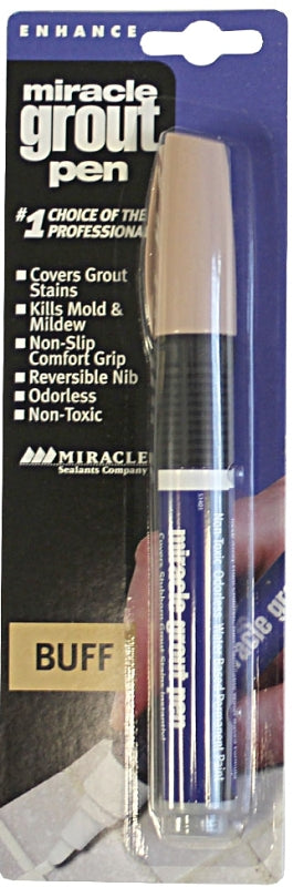 MIRACLE SEALANTS Miracle Sealants GRTPENBUF6 Series Grout Pen, Specifications: 175 linear ft Coverage, Non-Toxic, Buff