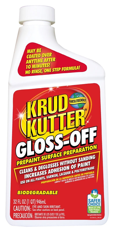 KRUD KUTTER Krud Kutter GO326 Deglosser, Liquid, 32 oz, Bottle