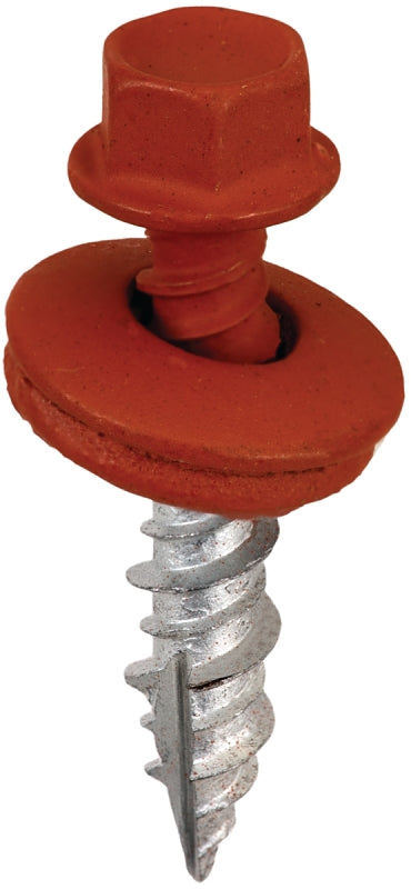 ACORN INTERNATIONAL Acorn International SW-MW1BR250 Screw, High-Low, Twin Lead Thread, Hex Drive, Self-Tapping, Type 17 Point, Barn Red HARDWARE & FARM SUPPLIES ACORN INTERNATIONAL