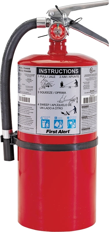 FIRST ALERT First Alert PRO10 Rechargeable Fire Extinguisher, 10 lb, Monoammonium Phosphate, 4-A:60-B:C Class, Wall HARDWARE & FARM SUPPLIES FIRST ALERT