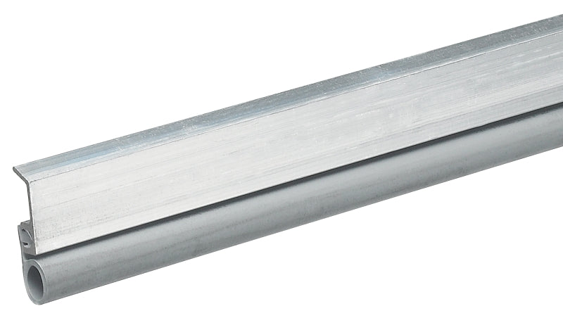 FROST KING Frost King VA17H Door Set, 3/4 in W, 17 ft L, Aluminum/Vinyl, Silver, Screw Mounting