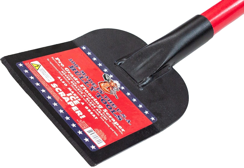 BULLY TOOLS BULLY Tools 91300 Flooring Scraper, Steel Blade, Rubber Grip Handle, Fiberglass Handle