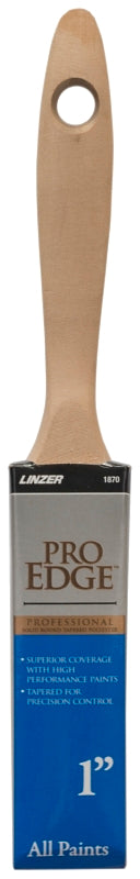 LINZER Linzer 1870-1 Paint Brush, 1 in W, Nylon/Polyester Bristle, Beaver Tail Handle