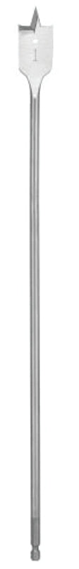 MILWAUKEE Milwaukee 48-27-0195 Boring Bit, 1 in Dia, 16 in OAL, Flat Flute, 1/4 in Dia Shank, Hex Shank