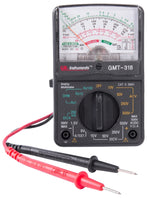 GB Gardner Bender GMT-318 Multimeter, Analog Display, Functions: AC Voltage, DC Current, DC Voltage, Resistance, Black ELECTRICAL GB