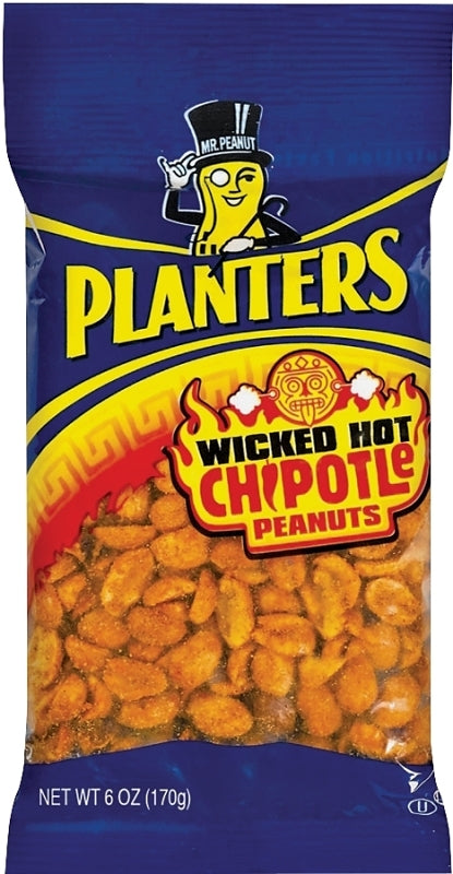 MIDWEST DISTRIBUTION Planters 483280 Peanut, Wicked Hot Chipotle, 6 oz, Bag HOUSEWARES MIDWEST DISTRIBUTION   